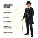 Fun Shack Mens Victorian Suit with Tailcoat (Large)