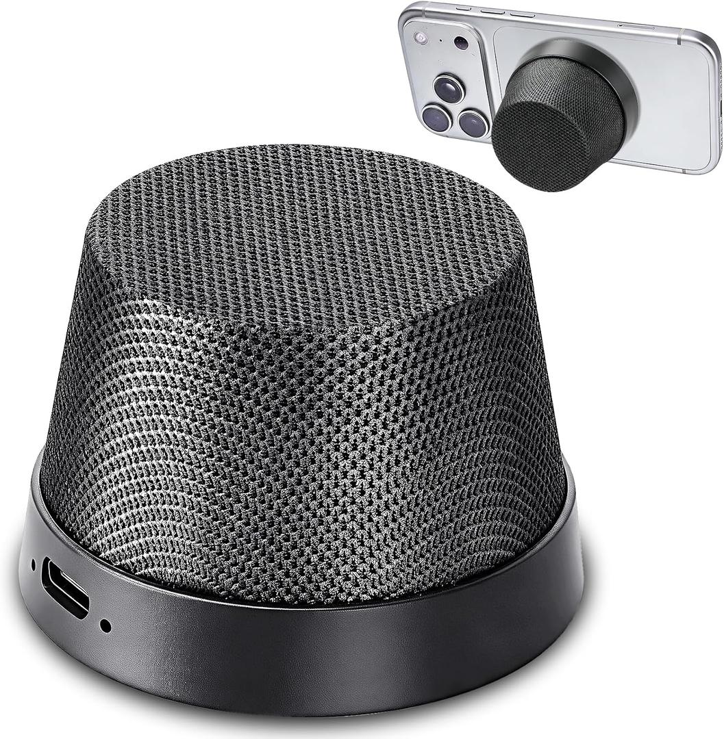 Birthday Gifts for Men Who Have Everything Bluetooth Speakers Phone Stand, Portable Gadgets for Men Gifts Dad Gift Prensent (Black)