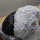 PetJett Calming Dog Bed Medium Size Dog - 30'' Donut Bed, Anti-Slip & Washable Super Soft Fluffy Plush Round Bed, Anti-Anxiety Premium Comfort Pet Bed, Fits Dogs up to 45 lbs - Bright Grey