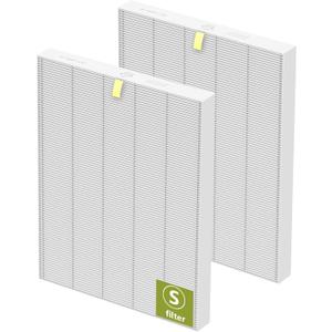 2 Pack C545 True HEPA Replacement Filter S Compatible with C545, B151, P150, 9300 Air Purifier, Replaces for Winix Filter S 1712-0096-00 and 2522-0058-00