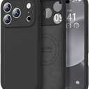 Vooii Magnetic for iPhone 17 Pro Max Case, Compatible with Magsafe (Premium Liquid Silicone) (Integrated Camera Control Button) Full Body Protective Anti-Scratch Microfiber Lining 6.9 inch, Black