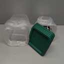 BIEAMA 4 Pack Food Storage Containers with Lids, 4 Quart Square Commercial Food Containers, NSF, Polycarbonate, Clear