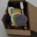 qimedo 800RPM Cordless Electric Mop, 6000mAh Battery Electric Power Scrubber & Mops for Floor Cleaning, Best Automatic Spin Mops with Smart Display,Rotating Mop with LED Light & Water Spray (Mop with 50-inch Handle)