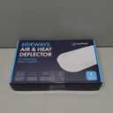 Sideways Floor Wall Air Vent Deflector for Under Furniture Heat and Air Deflecting, Fits Vents 3" - 7" Wide, Also Extends Lengthwise up to 17.5", Foam Tape for Tight Seal