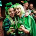 JOYIN 36 Pcs St. Patricks Day Necklaces Set, 18 Bead & 18 Shamrock Bead Necklaces with Pendant, Accessory Set for Party Favor Supply