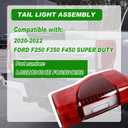 Lochnchn LED Tail Rear Lights W/Blind Spot Compatible with Ford F250 F350 F450 Super Duty 2020 2021 2022 Brake Taillights Lamp Assembly Right Passenger Side Replace LC3Z13404E FO2801282