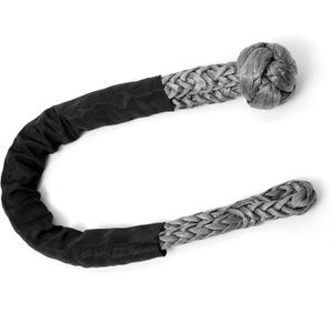 Synthetic Soft Shackle 1 X 47 (121250 lbs Breaking Strength) Extra Large Long UHMWPE Rope Shackle for Heavy Duty Truck Off-Road Recovery (Gray, 1-Pack)