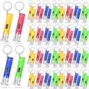 Jexine 100 Pcs Mini Flashlight Keychain Bulk Torch Keyring Flashlights LED Small Keychain Light Hiking Camping Christmas Party Favors(Bright)