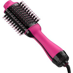 Hair Dryer Brush Blow Dryer in One, Upgraded 4 in 1 Hair Dryer and Styler Volumizer with Negative Ion Anti-frizz Ceramic Titanium Barrel Hot Air Hair Straightener Brush