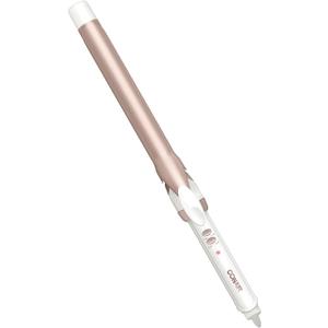 Conair Double Ceramic 1-Inch Long Barrel Curling Iron, 1-Inch Barrel Creates Classic Curls to Loose Waves, Hair Curler for Use on Short, Medium, & Long Hair, White/Rose Gold
