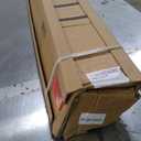 Pyle Manual Pull Down Projector Screen - Universal 100-inch Roll-Down Retractable Manual Screen w/ Auto-Locking, Adjustable Screen Height, Black Masking Border -Home PRJSM1006