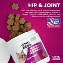 GNC Pets ADVANCED Hip & Joint Cats Supplements, 60 ct | Cat Soft Chews for Hip & Joint Support, Cat Supplements, Cat Joint Health | Glucosamine, MSM, & Chondroitin Cat Chews | Made in the USA, Best By: 11/2023