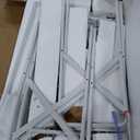 VECELO 5-Piece Kitchen Dining Table Set, Wood Tabletop & Heavy-Duty Metel Frame, Rectangle Dinette with 4 Chairs for Small Space, Breakfast Nook, Natural White