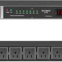 Professional 10 Socket Power Conditioner/Surge Sequencer. 3300W/30A Rack Mount Audio Power Supply Controller, Surge Protector, for Audio product, electronic equipment
