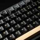 Sumgsn 173 Keys Doubleshot Keycaps Cherry Profile Apes Keycaps Set 7u Spacebar Fit for 61/64/87/104/108 Cherry Mx Switches ISO ANSI Layout Mechanical Keyboards Alice Keyboards