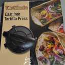 Tortillada  Premium Tortilla Press Cast Iron with Recipes E-Book (12 Inch) (30 cm)