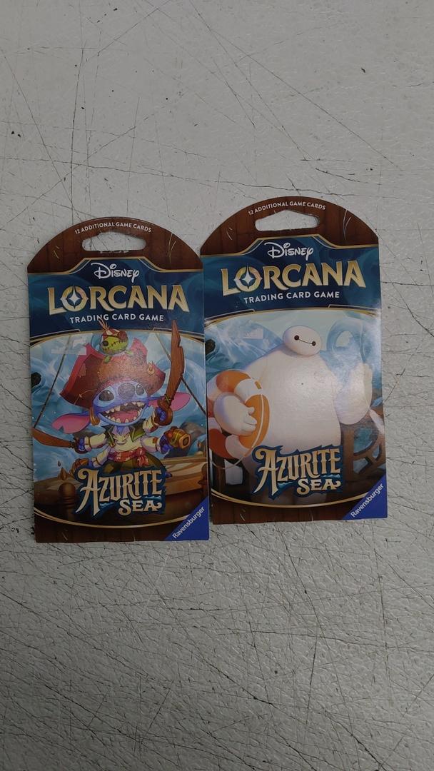 Disney Lorcana, Azurite Sea, Booster pack, Contains 12 cards Each Two Pack