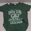 Womens I'm an Irish Girl, Perfect Funny St Patrick's Day Shirt Girl V-Neck T-Shirt, M