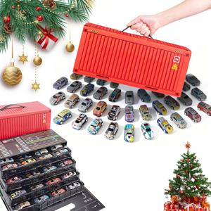 48 Mini Pull-Back Cars with Built-in Garage Set, 48pcs Pull Back Cars Set, Alloy Racing Car Toys, Die-Cast Vehicles Friction Powered Design,Mini Car Party Favors for Kids (48PCS-A)