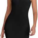 Qzzater Slip Dress for Women Adjustable Spaghetti Straps Under Dresses Basic Full Slips Cami Long Slip Dress Nightgown, Size: L