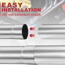 LCGP 4" Custom Mandrel Straight Exhaust Pipe, 40" Long, Made of High Quality Stainless Steel Fit 4 Inch Exhaust Pipe