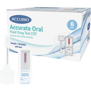 Single Panel Cotinine(COT) Saliva Oral Fluid Test Kit, Nicotine Metabolite Home Rapid Detection, Nicotine Testing Kit at Home, Highly Sensitive and 99% Accurate Results in 10 Minutes, 30ng/mL, 6Pack