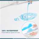 Twin Waterproof Mattress Protector Deep Pocket Mattress Cover, Soft Breathable Mattress Pad, Fitted Noiseless Waterproof Bed Cover Stretch to 19"