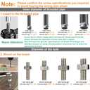 3 Inch Stem Caster Wheels 1600Lbs, Threaded Stem Casters Set of 4 Heavy Duty, 1/2"-13 x 1 (Screw Diameter 1/2", Stem Length 1"), Safety Dual Locking Industrial Castors, Wheels for Cart, Furniture