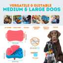 Marley Slowappy Slow Feeder - BPA-Free, Silicone Dog Feeding Bowl for Fast Eaters - Wet & Dry Food Suitable (Blue - Bowl Only)