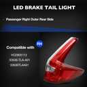 Tail Light Assembly Compatible with Honda CRV 2017 2018 2019 - LED Brake Tail Light Replace for HO2805113|33500-TLA-A01 - Passenger Right Outer Rear Side