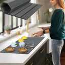 Large Stone Dish Drying Mat for Kitchen Counter, 24x16 Inches Foldable Food Grade Super Absorbent Diatomaceous Earth Mats with Self-drying for Dishes Sink Bathtub, Dark Gray (Dark-Grey-10Slats)