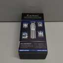 Kemei 0mm Baldheaded Hair Clippers for Men Professional Cordless Hair Trimmer Beard Trimmer with T Blade Zero Gapped Rechargeable Grooming Kit