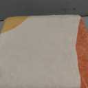 Sungea 6 ft Abstract Round Rugs for Bedroom, Washable Non-Slip Circle Rug, Soft Colorful Low-Pile Floor Mat, Chic Faux Wool Large Rug, Indoor Throw Rugs for Living Room, Kidsroom