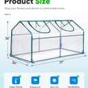 Quictent Mini Greenhouse, Portable Quick-Setup Small Tabletop Waterproof UV Protected PVC Cover Shelter for Outdoors/Indoors W/ Raised Base for Garden Plant Seed Starting, 71"x36"x36" Clear