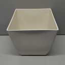 HC 10IN Square Planter Off-White
