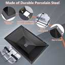 QuliMetal 99250 Grease Tray with 7515 Catch Pan and Holder - Drip Pan for Weber Spirit 310, 320 (2007 & 2008) & 700, Genesis Silver/Newer Gold B, C and Platinum B,C Grills, Replaces Spirit Grease Tray