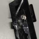 Black Curtain Rods No Drilling-Adjustable No Drill Curtain Rods for Windows 32-45 Inch with Adhesive Brackets for Bedroom Apartment Renter Friendly 5/8" Small Door Cafe Single Rod Easy Install