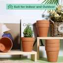 vensovo 3 Inch Terra Cotta & Terracotta Pots with Drainage - 20 Pack Clay Flowerpots, Succulent Nursery Planter Great for Plants, Crafts, Wedding Favor