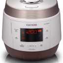 CUCKOO Electric Pressure Cooker 5QT, Versatile Slow Cooker with 10 Menu Options, High Pressure Food Steamer for Cooking, Instant Multicooker with Stainless Steel Non-Stick Inner Pot (CMC-QSB501S) (GOLD / WHITE)