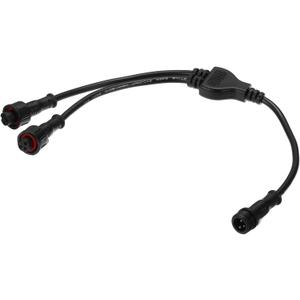 MECCANIXITY 3-Core 3 Pin Y Splitter Connector, 30cm 22AWG IP65 Y Shape 1 Male to 2 Female Extension Cable for LED Lighting