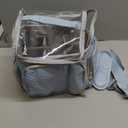 Marker Organizer Case for 180-300 Markers,Travel Marker Storage Bag with Dividers and 4 Pockets,Marker Organizer Holder for Paint Brushes,Colored Pencils and Other Art Supplies,Bag Only,Blue