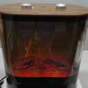 Electric Fireplace Heaters Small Indoor Use Space Heater RealSmart 1500W Electric Portable Heater Full Screen Fireplace View 4 Adjustable Modes Realistic 3D Flame Overheat and Tip Protection