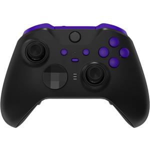 eXtremeRate Purple Replacement Buttons for Xbox One Elite Series 2 Controller, LB RB LT RT Bumpers Triggers ABXY Start Back Sync Profile Switch Keys for Xbox Elite Series 2 Core Controller Model 1797