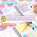 Sayglossy 72 Pcs Inspirational Notebook with Smile Face Pen and Sticky Note, Bulk Back to School Gifts from Teacher, Positive Affirmation Gifts for Student, Coworkers, Team(Weekly Planner Journal)