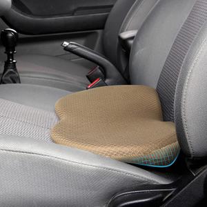 Livtribe Car Seat Cushion - Memory Foam Car Seat Pad - Sciatica & Lower Back Pain Relief - Car Seat Cushions for Driving - Road Trip Essentials for Drivers(Beige), 17.3x10.5x3.5 inches