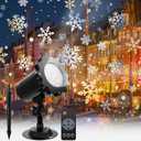 Christmas Snowflake Projector Outdoor LED Moving Snowfall Laser Light Landscape