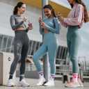 Jspupifip Heart Socks 6 Pairs Crew Athletic Cotton Women Striped Socks with Retro Stripes Hearts
