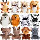 Small Stuffed Animal Bulk  12 Cute & Cuddly Small Plush Toys, 4.5 Inch Fluffy Stuffies, Animals Keychain Decoration, Carnival Prizes, School Gifts, Valentine's Day and More