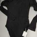 PUMIEY Women's Long Sleeve Bodysuit Mock Turtle Neck Body Suits Going Out Tops Sharp Collection, Size:S