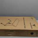 Vaunn Medical Pneumatic Adjustable Overbed Bedside Table with Wheels (Hospital and Home Use) (Black)